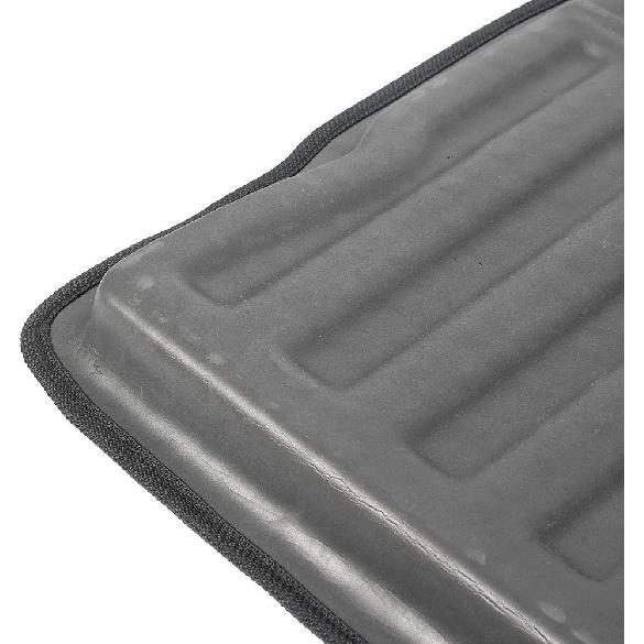 Mallofusa Kofferraumwanne Ladeboden Kofferraumbodenmatte Kompatibel für Ford Fiesta Schrägheck 2009 2010 2011 2012 2013 2014 2015 2016 2017 Schwarz