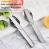 Polished Edge Portable Cutlery Set 4-in-1 Dining Utensils New Travel Tableware