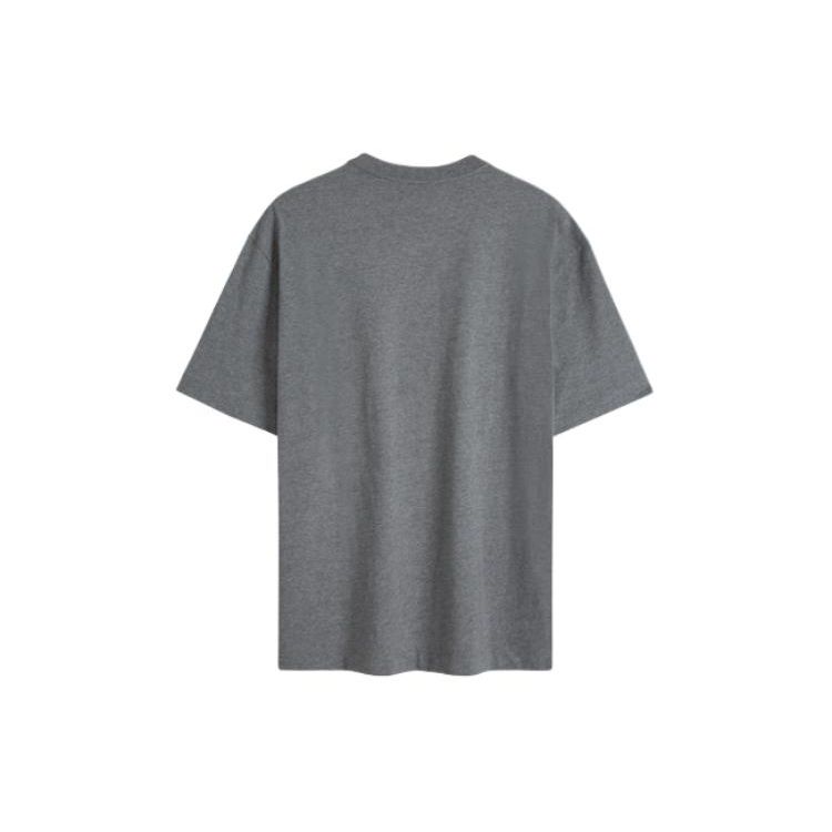 Calvin Klein Casual Versatile Round Neck Printed Loose Short Sleeve T-Shirt Men Tops Gray 40HM228-060