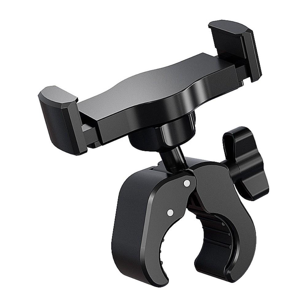 Round Pipe Clamp Phone Holder 360 Rotating Handlebar Mount Universal Phone Bracket Live Phone Holder