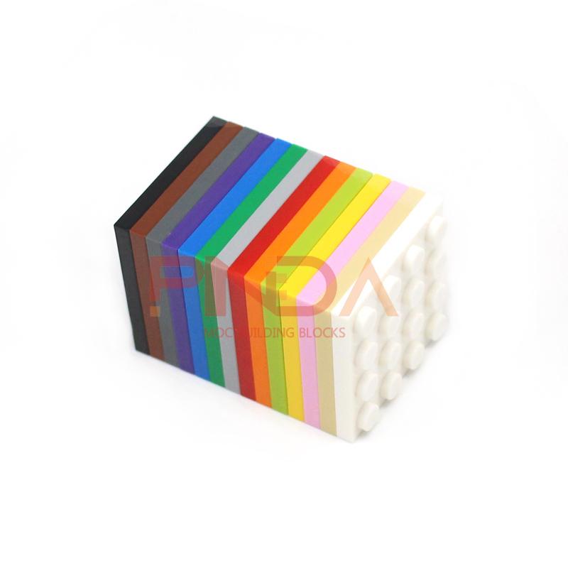 4x4 Dots Baseplate 10PCS Buiding Blocks 3031 DIY Classic Developing Educational MOC Bricks Bulk Parts Construction Set