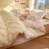 3/4pcs/set 100% Cotton Floral Pattern Duvet Cover Set with Pillowcase Sheet Home Twin Single Queen Size Boys Girls Bedding Sets