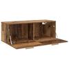 Wall Mounted Cabinet in Reclaimed Wood Look 100 x 36.5 x 35 cm Engineered Wood