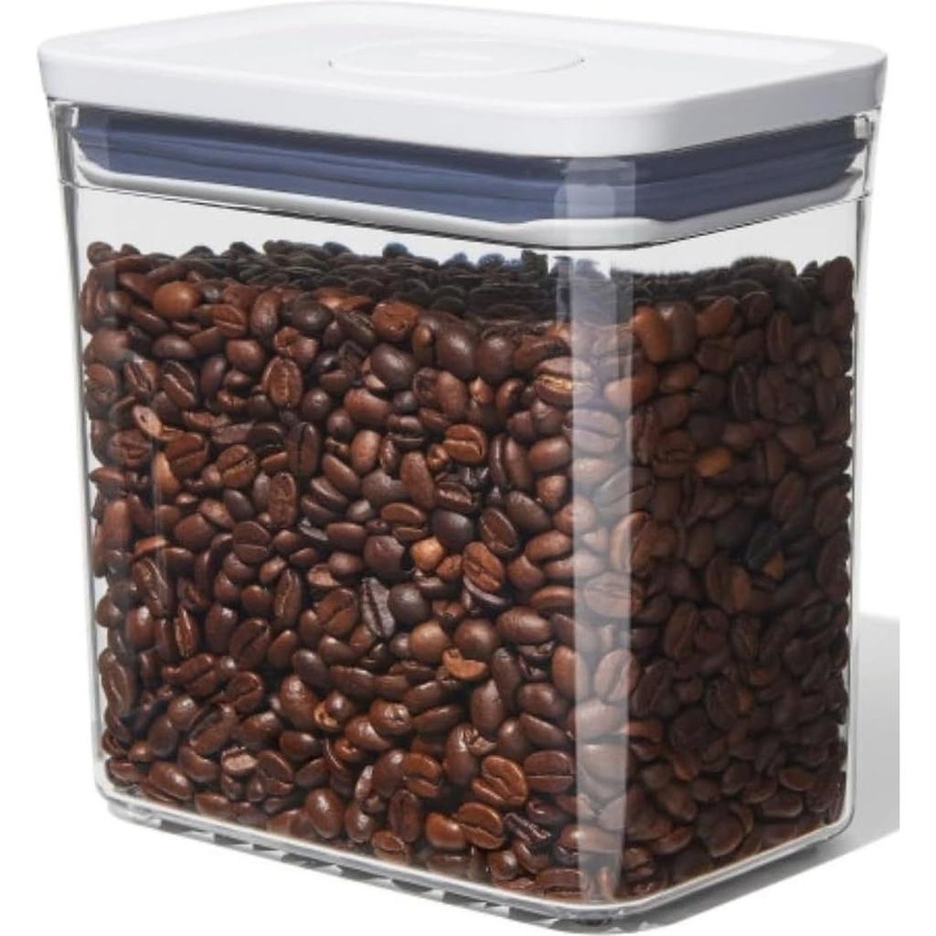 OXO Oksō Storage Container Plastic Airtight 1.6L Pop Kitchen (Food Seasoning Dried Goods Moisture Prevention) Rectangle Short