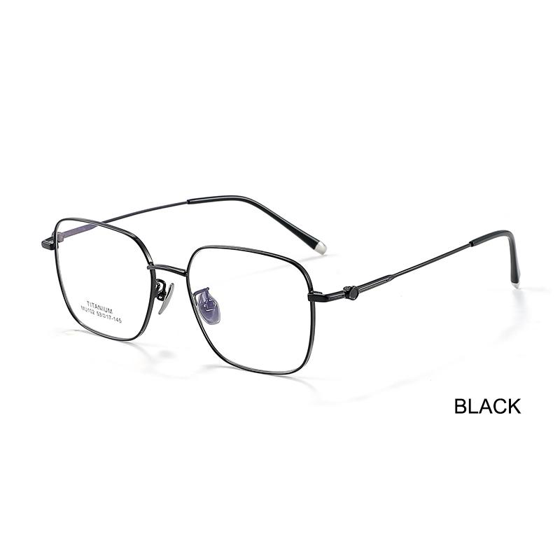Ultra-Light Square Glasses Frame Luxury High-Quality Retro Fashionable Titanium Spectacle Frame Men's Business Casual Spectacles