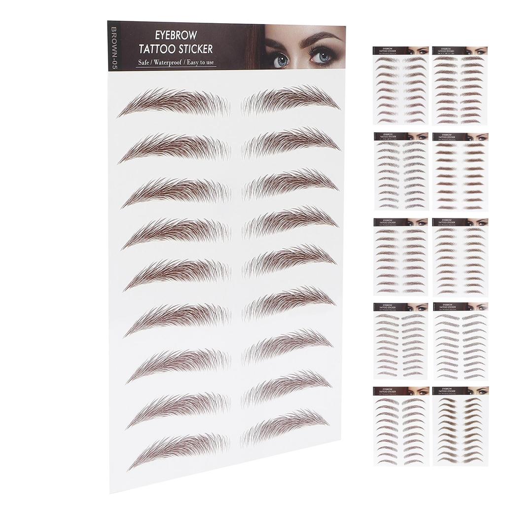 Professional Waterproof Eyebrow Tattoo Sticker Eyebrow Transfer Sticker for Women