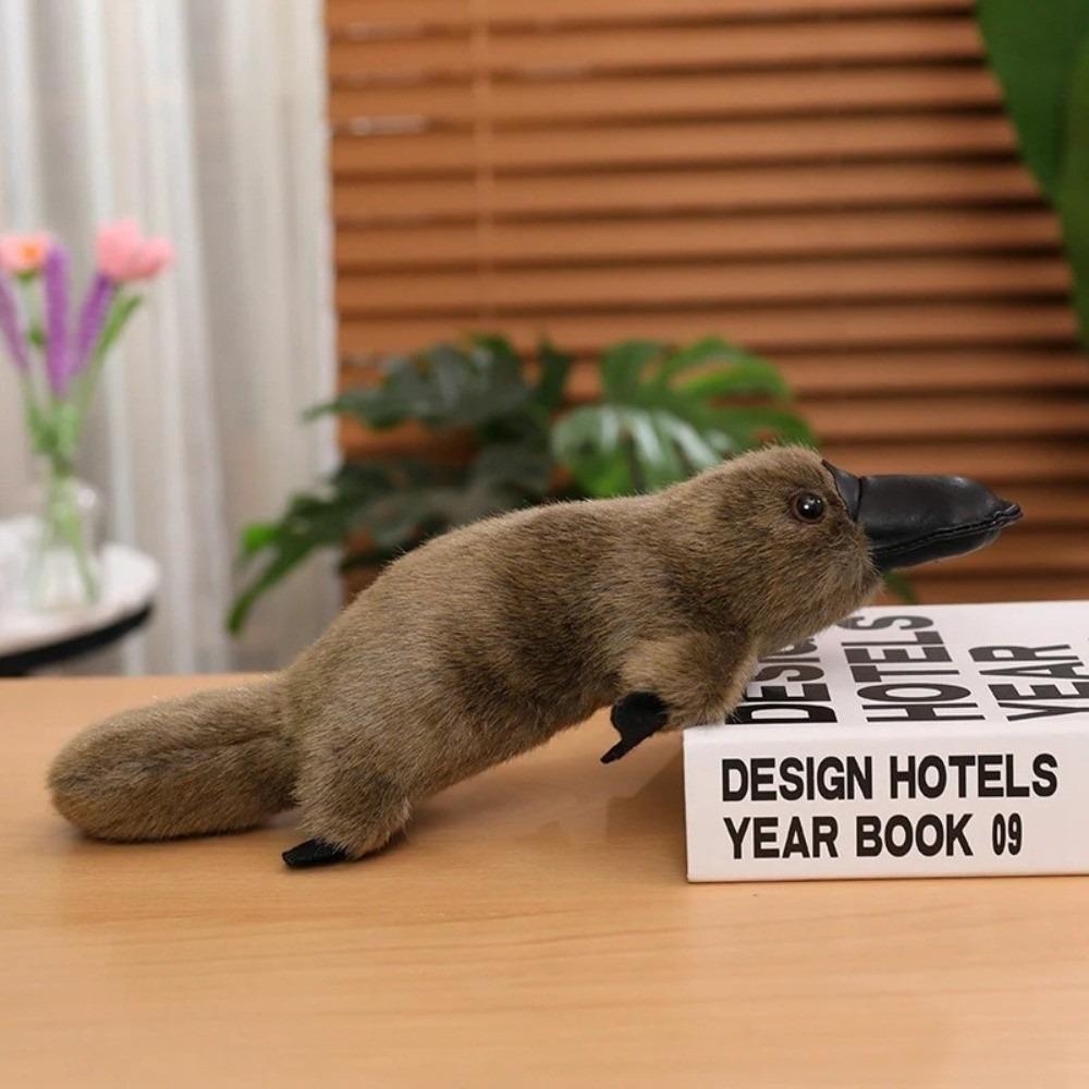 White/Grey Simulation Platypus Plush Toys 30/35/45cm Platypus Plush Doll Animal Stuffed Dolls