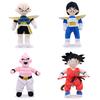 New 28cm Japan Anime Plush Toys Goku Gohan Kulilin Majin Buu Kawaii Cartoon Figure Stuffed Dolls for Holiday Gift