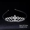 Romantic Princess Crown For Girls Rhinestone Crystal Hair Crowns Queen Headband Bridal Headdress Tiaras Hair Jewelry Accessories
