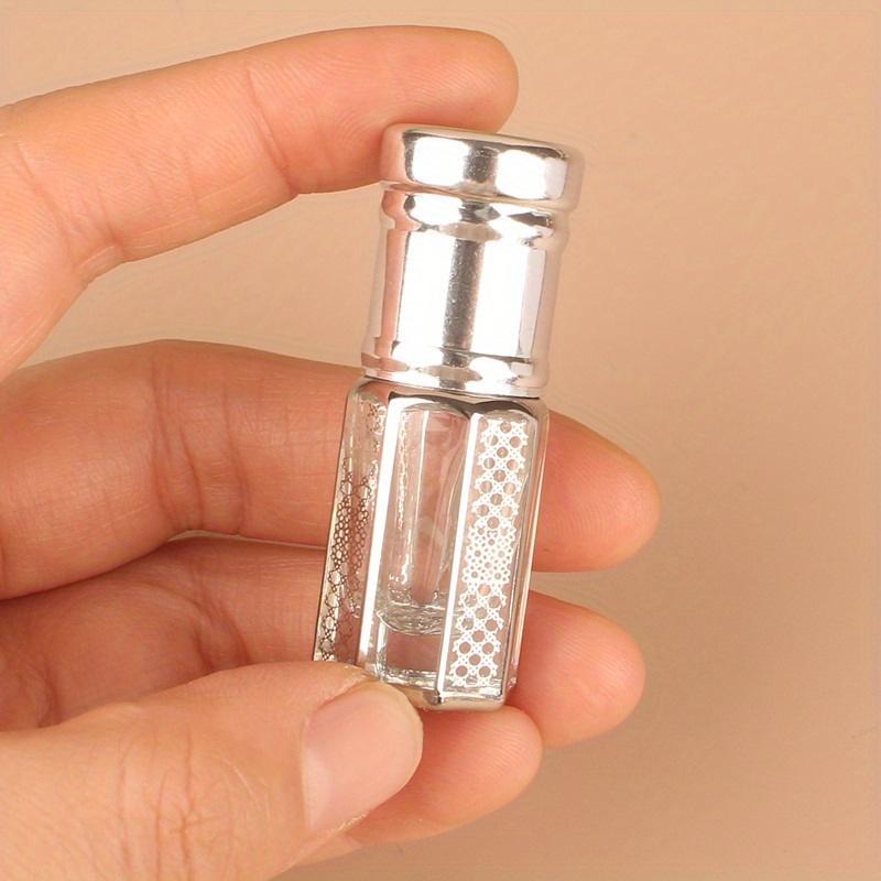 12ml luxusní zlatá válečková lahvička na esenciální olej Plnitelná lahvička na parfémy Skleněná lahvička na esenciální olej s navíjecí kuličkou Nádobka na kosmetiku