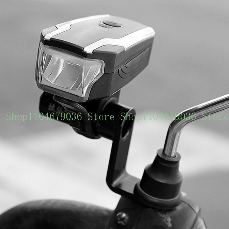 652F Motorcycle Rearview Mirror Mount Extender Bracket Clamp Cellphone Holder Lever