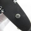 Great HERMES Katyusha Grace Serie Metal Leather black leather Women Used