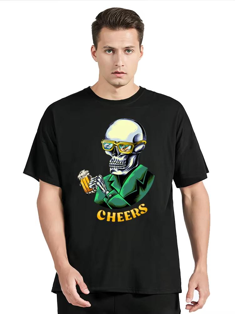 

HOT SALE Beer Graphic Print Funny T-shirt Men s Clothing Comfortable Breathable T-shirt Casual Cotton Tpos T-shirt Unisex Tee 4XL