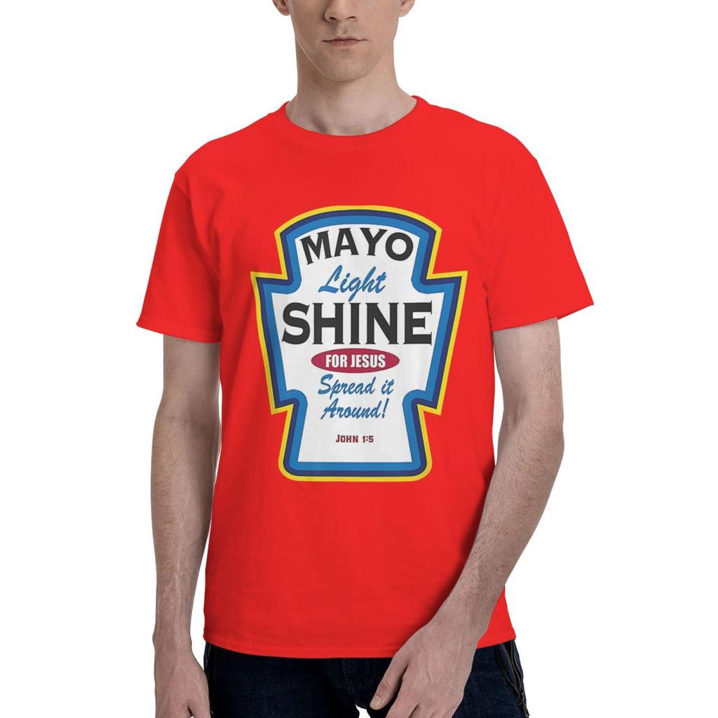 Mayo Light Shine 100 Cotton Casual Breathable Confortable Shirt Funny Ugus TShirts Mens Tops