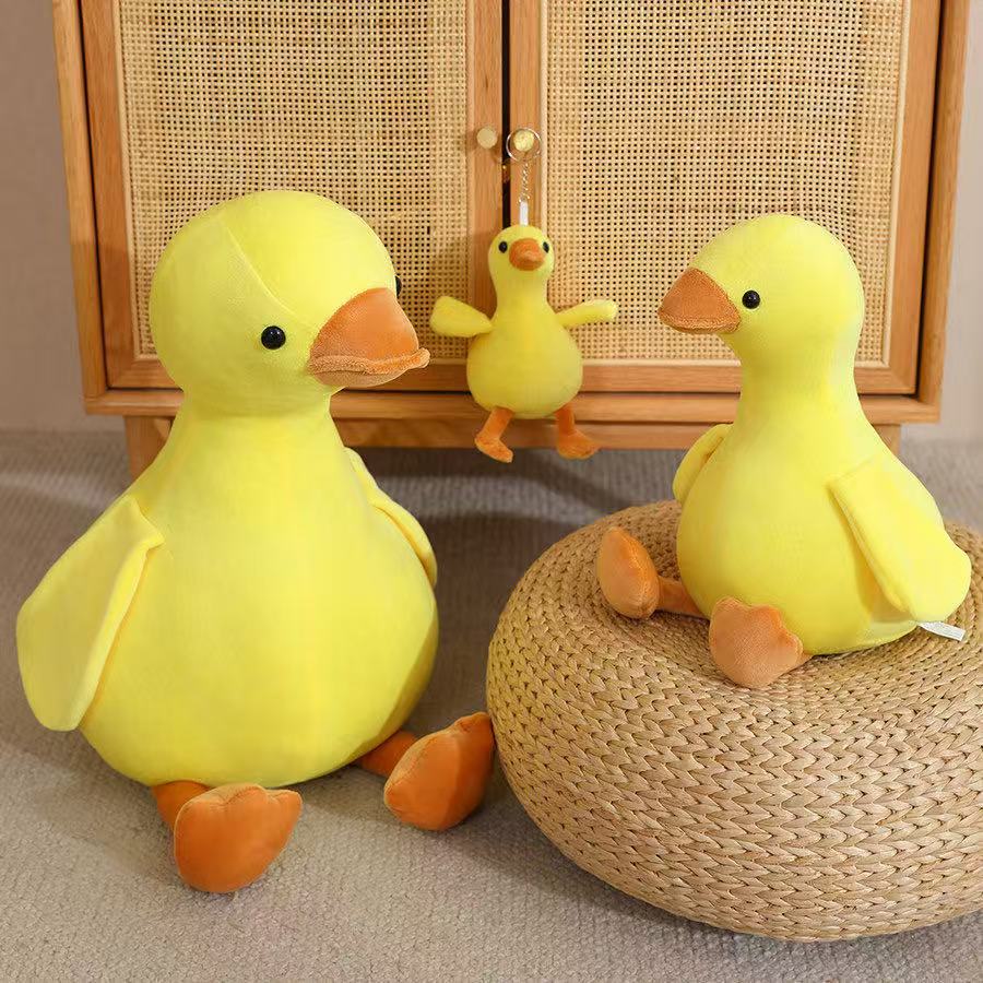 16/35/50 cm Nuova Bambola Anatra Gialla Grande e Oca Bianca Giocattolo di Peluche Riempito Cartone Animato Anime Carino Regalo di Compleanno per Bambini