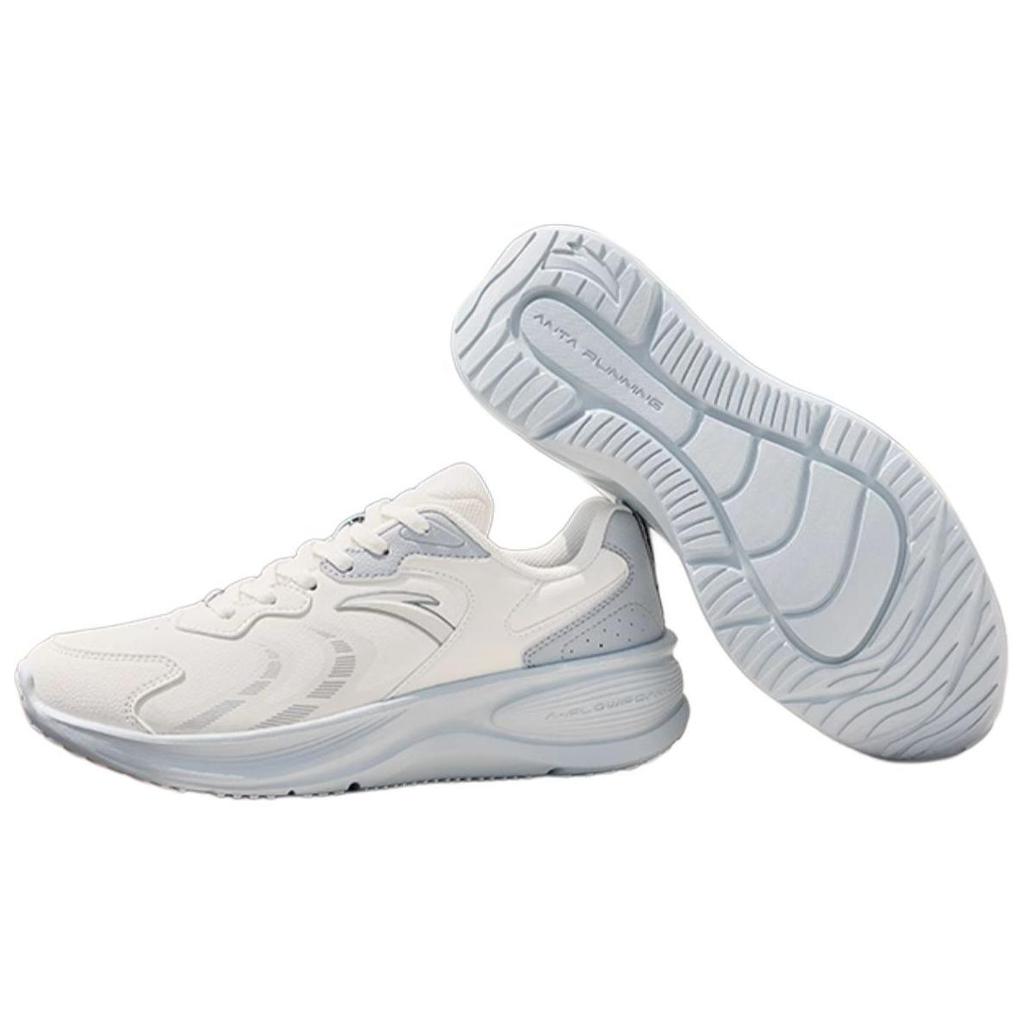 Anta Women Casual Cushioned Running Shoes Off White Grey 922445510-5