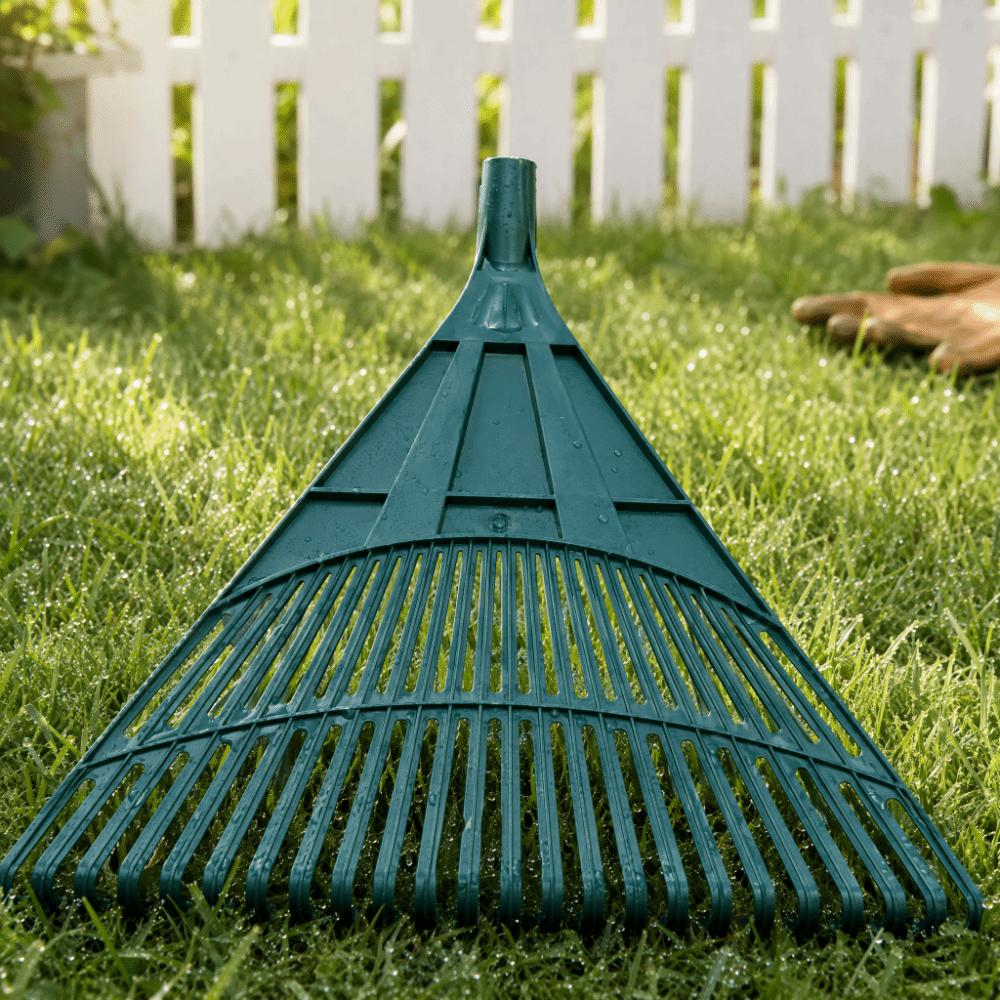 High Hardness Grass Rake Plastic Garden Rake Compost Mixing Leaf Rake Lawn Cleaning