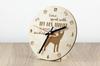 Spielzeug Fox Terrier, American Toy Terrier, Amertoy - Uhr mit Hund, Holzuhr mit Gravur, personalisierte Uhr von Art-Dog