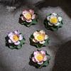Handmade Ceramic Lotus Incense Holder for Indoor Use