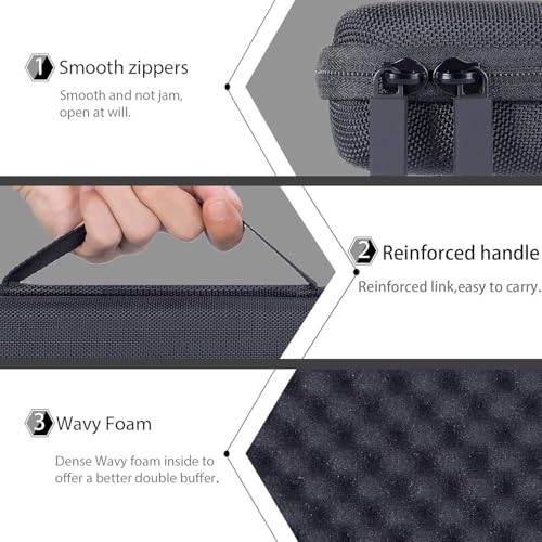 co2CREA Storage Case Compatible with Logitech MX KEYS mini KX700GR/KX700GRd Minimalist Wireless Illuminated Keyboard, Black (Case Only)