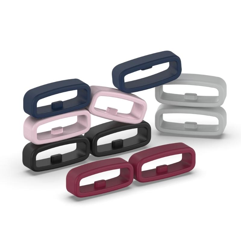 Smartwatch Strap Retainer Replacement Silicone Fastener Ring 18mm / 20mm / 22mm Wristband Keeper Holder Belt Loops 10pcs