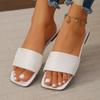 Modische Damen-Slipper Neu Offene Zehenpartie Quadratische Zehenpartie Pantoletten Schuhe für Damen Strandschuhe Outdoor Damen Freizeitschuhe Damen Sandalen