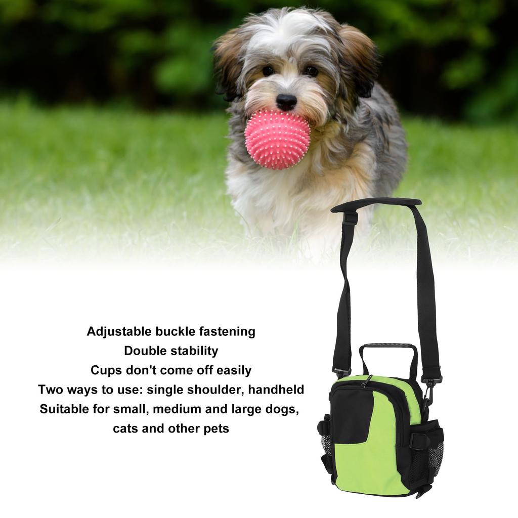 Dog Treat Training Bag Color Matching Shoulder Handheld Pet Snack Training Waist Pack for Outdoor Travel