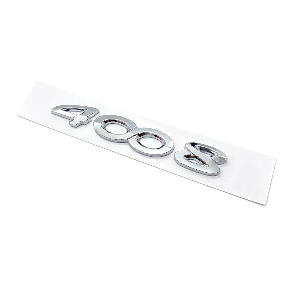 2026 Hot Car Sticker For Peugeot 2008 3008 4008 5008 Parts Accessories Car ABS Boot Trunk Tail Chrome Letters Words Logo Badge E