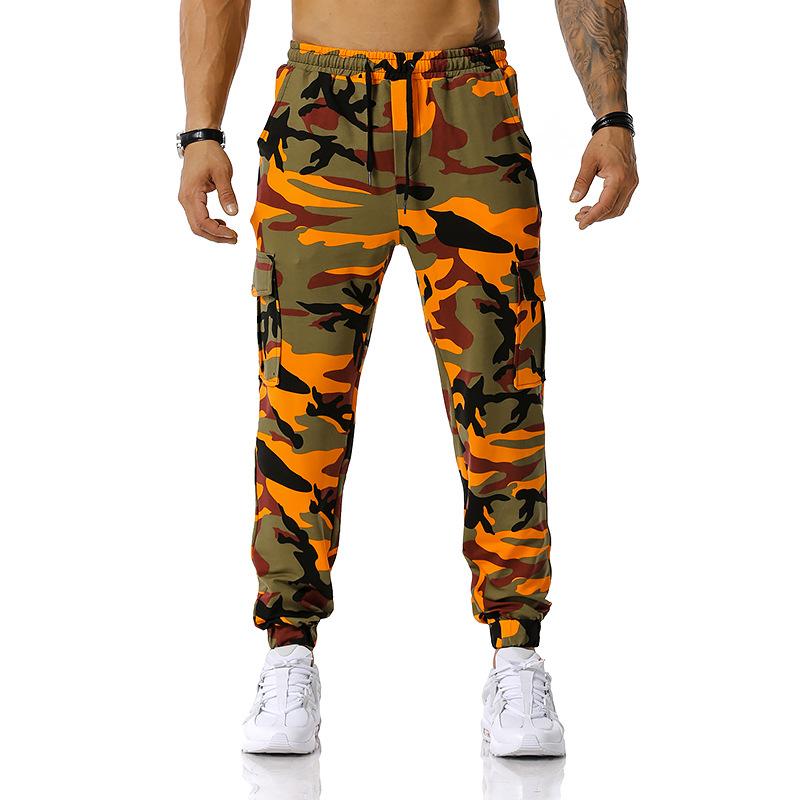 Men's Pants Camouflage Jogging Pants Outdoor Sports Pants Football Training Fitness Trousers Casual Sweatpants Men