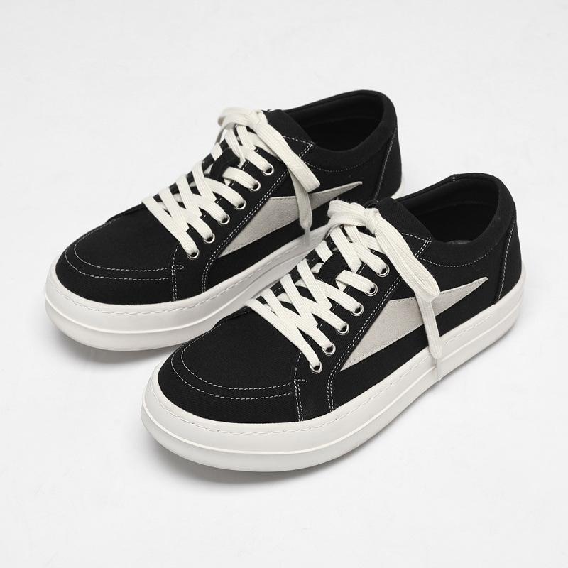 New small triangle milk fragrance thick-soled versatile men's sports and leisure board shoes men's ro shoes breathable canvas shoes tide