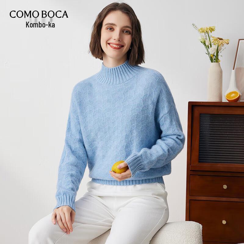 

Komom Boka Women s Half-High Collar Pure Cashmere Sweater M