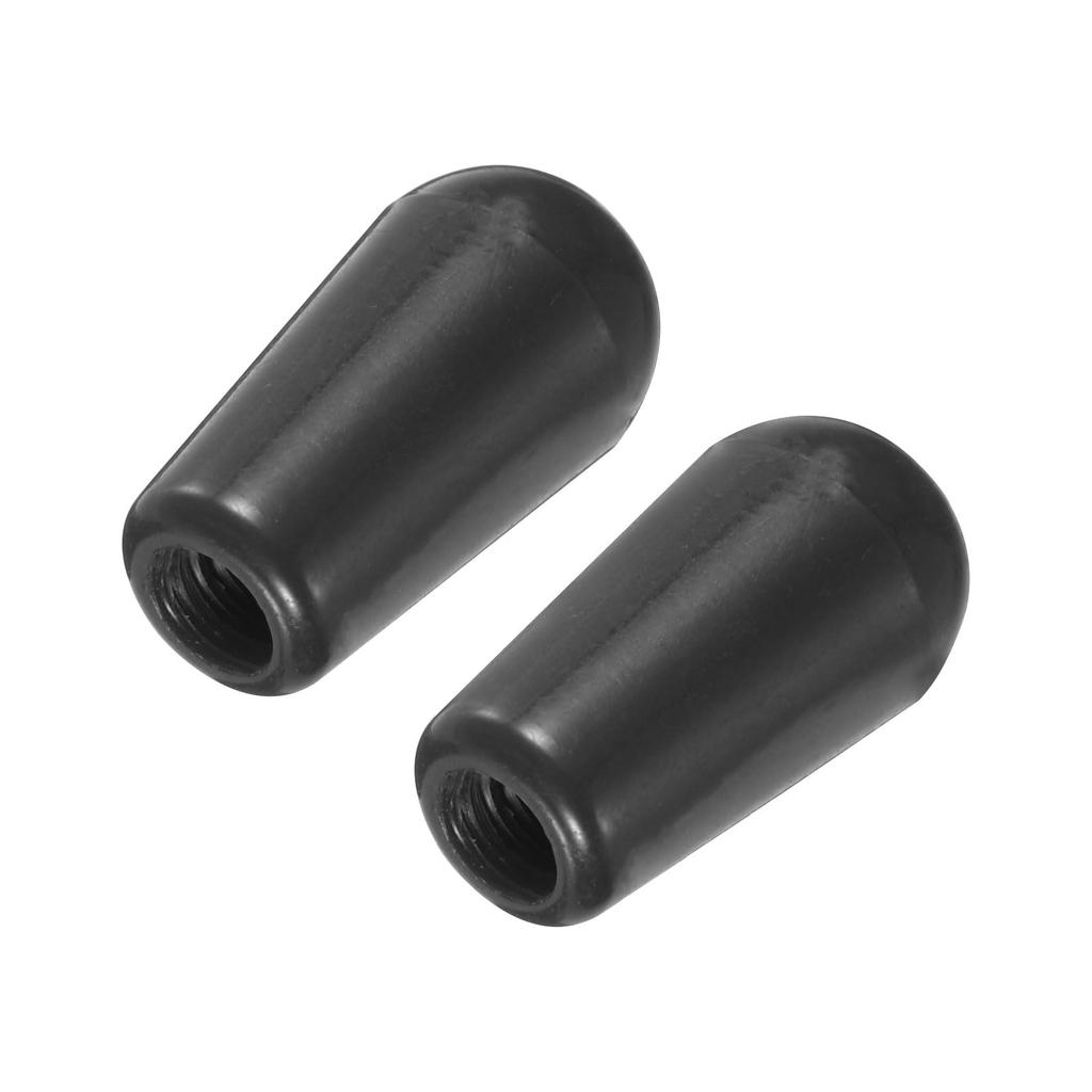 uxcell 2Pcs Guitar Pickup Switch Tip Plastic Toggle Switch Knob for LP Electric Guitar Black 3-Way M3.5