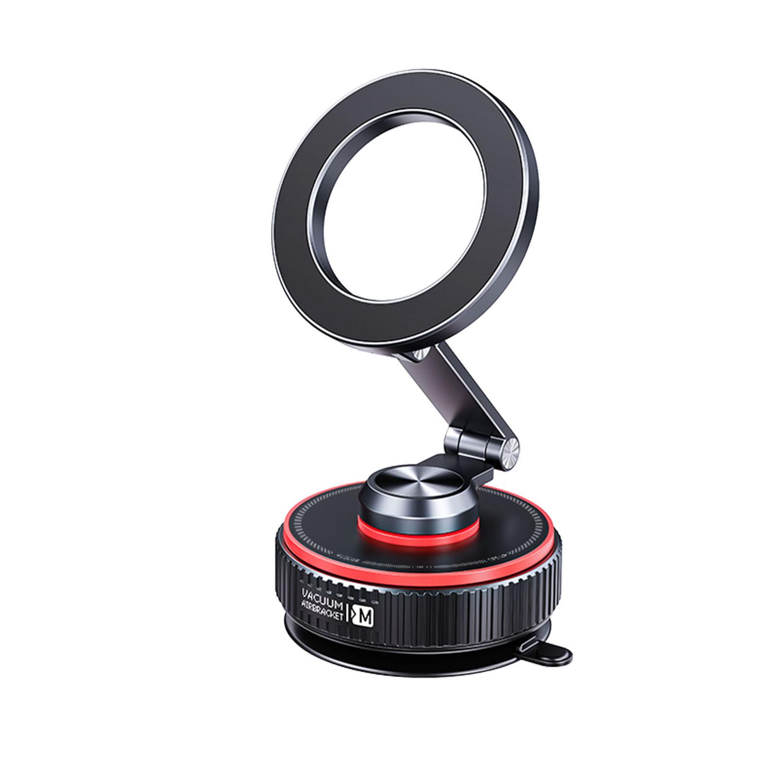 Magnetic Suction Cup Phone Mount 120+ LBS Vacuum Suction Car Phone Mount 360° Triple-Axis Adjustable Magnetic Car Phone Holder чёрный