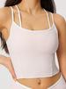 Women's Cross-Back Yoga Vest with Chest Pads - Color Block Fitness Sports Bra