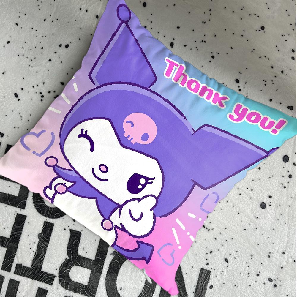 Kawaii KKuromi Pillowcase Cushion Cover x Ornamental Pillows Christmas Decoration Personalized Gift Nordic Home