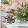 2D Flat, Christmas Snowman Acrylic Desktop Decoration, with Base, Suitable for Wall Decoration, Porch, Room, Villa, Accents Home, Hallway, or Workplac