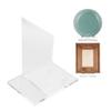 Acryl Buch-Display-Ständer Halter Transparenter Bilderrahmen-Ständer für Zuhause Büro Schreibtisch Dekoration