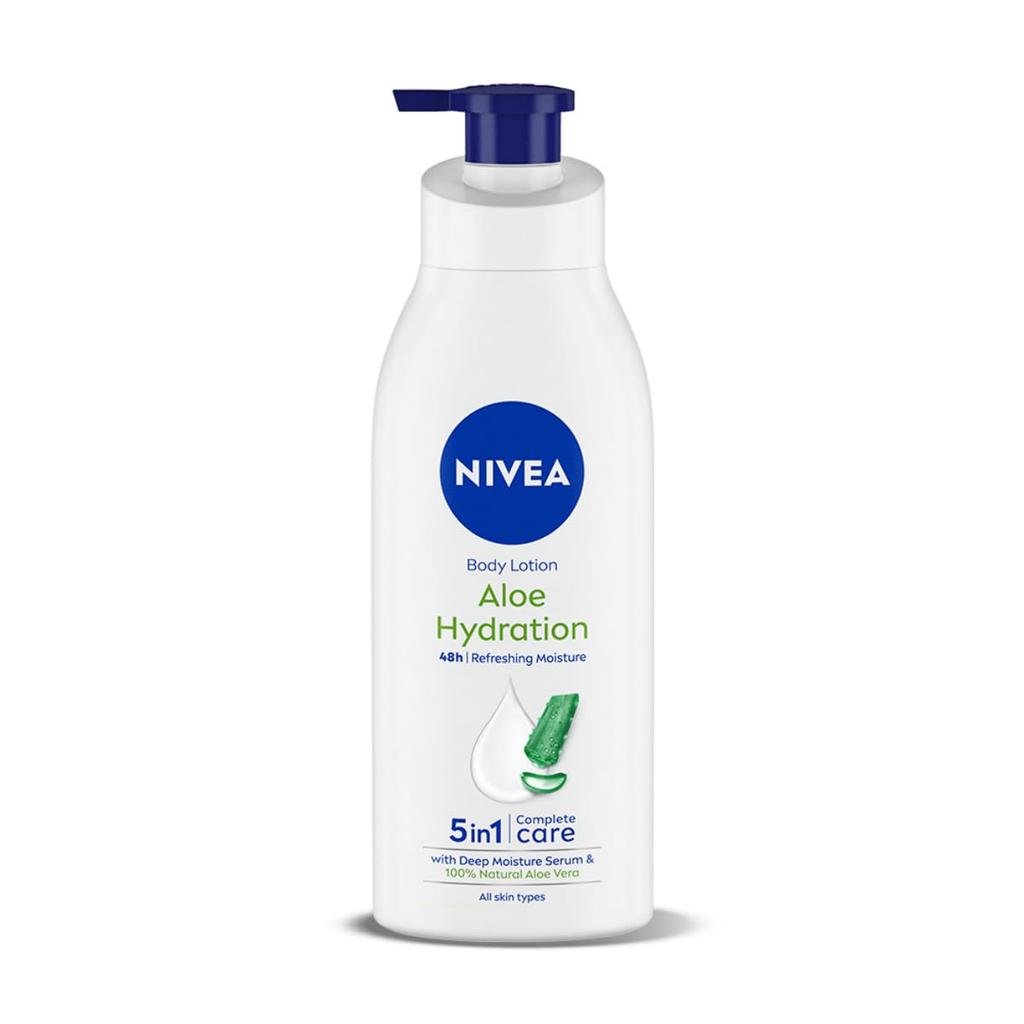 Nivea Aloe Hydration Body Lotion 400ml For Men & Women | 48H Moisturizing | Non-Sticky Summer Skin Care | Fast Absorbing