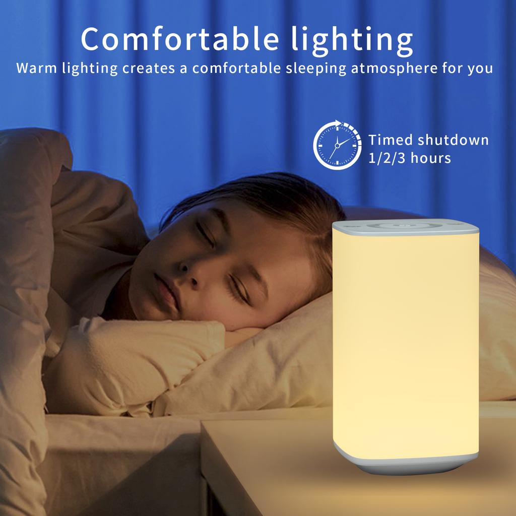 Remote Touch Small Night Light RGB Ambient Light Timed Bedside Lamp Infinite Dimming USB Charging Suitable Bedroom Living Room