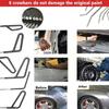 Car Hook Rods Paintless Dent Repair Hail Remover Hooks Rods Kits Auto Body Dents Stainless Steel Hands Tools