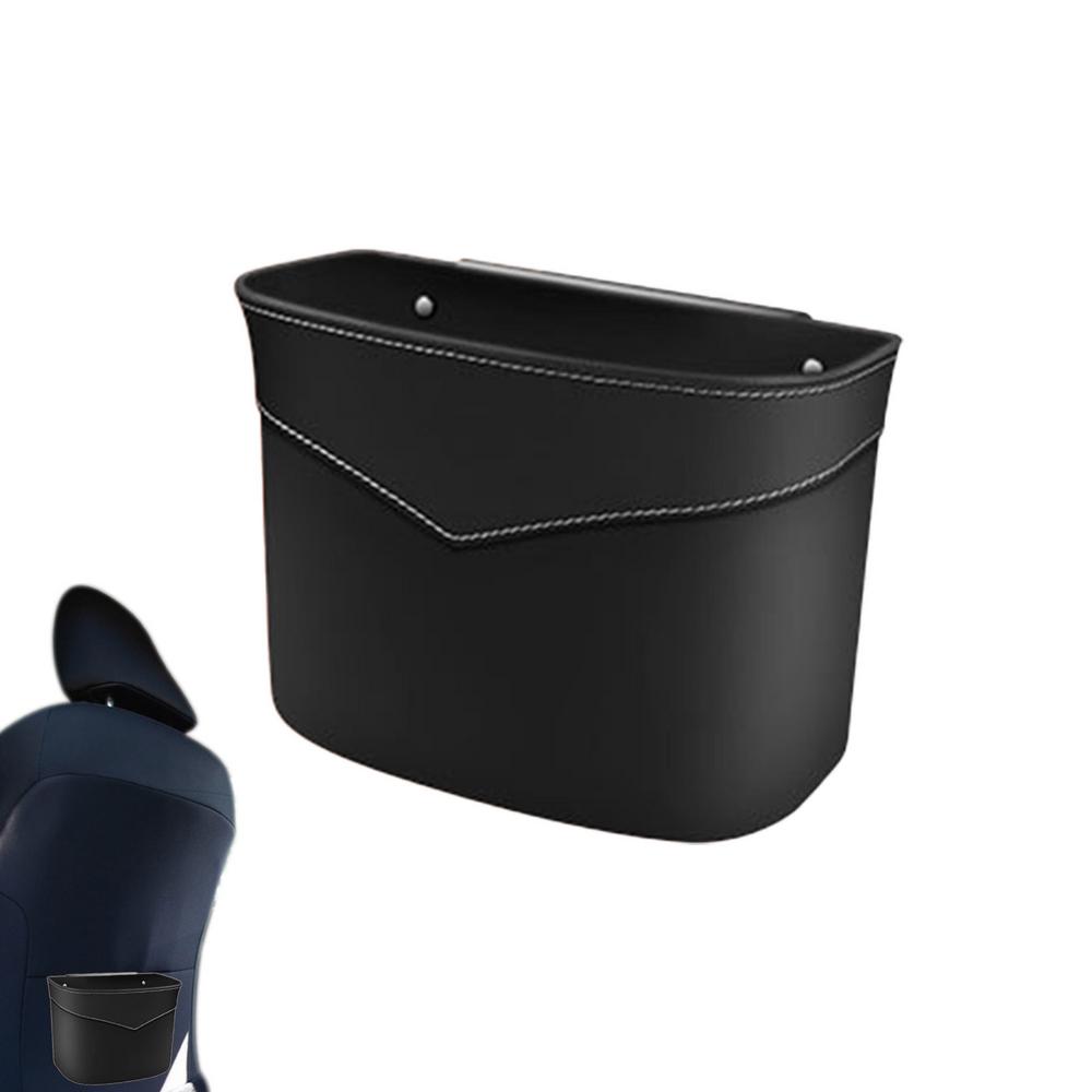 Car Trash Can Auto Interior Accessories Storage Box Car Rubbish Bin Back Of Seat For Trailer RV Truck Sedan Pickup Automotive