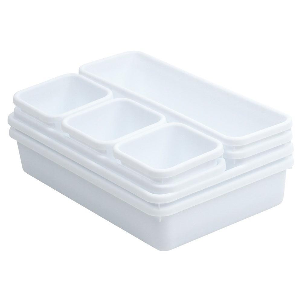 8x Modular Organizer Boxes Containers Storage Drawer Insert