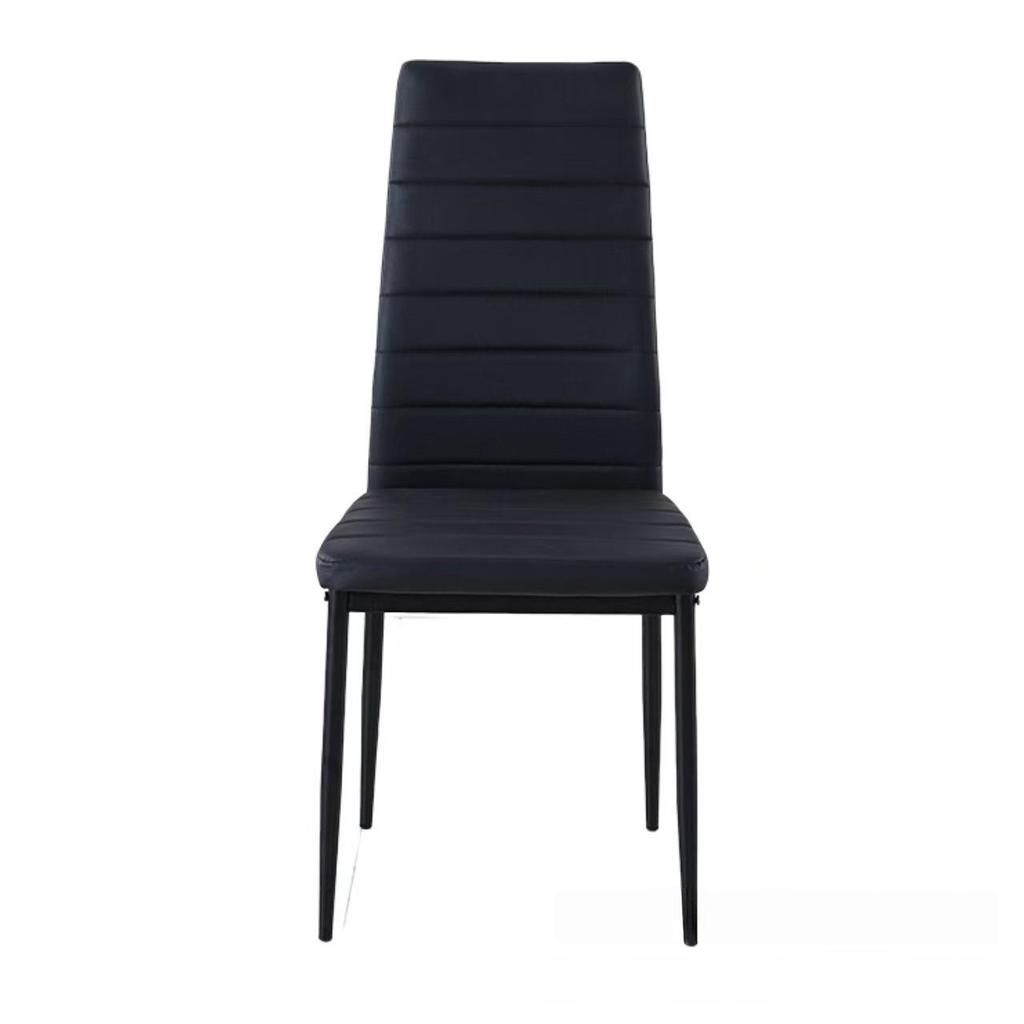Luxury Wrought Iron Upholstered Dining Set: Simple Horizontal Line Table & High-Grade Backrest Chairs for Hotels