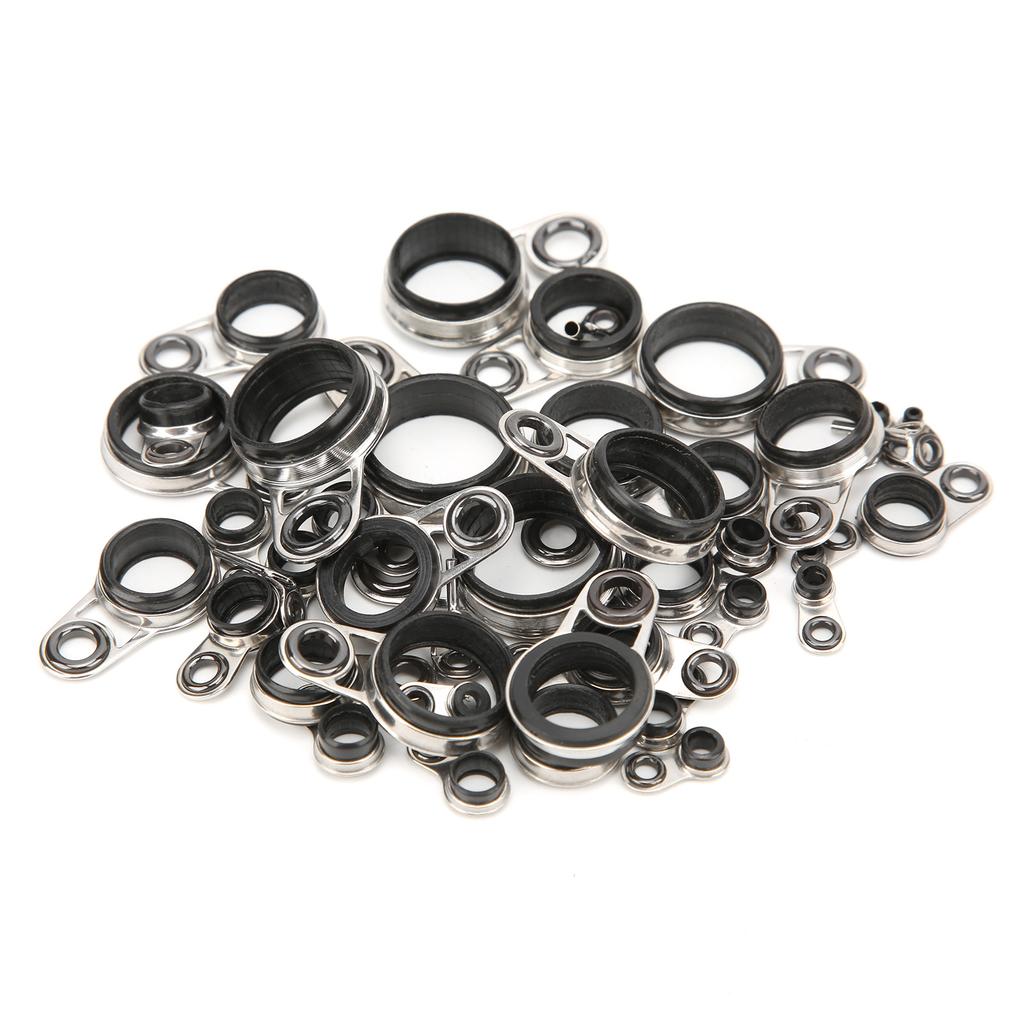 41 in 1 Set Universal Rock Casting Tackle Fishing Rod Guides Line Rings Top Tips