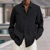 Design Sense Solid Color Shirt Men's Long Sleeved Spring Autumn Trendy Brand Loose Casual Shirts Men’s