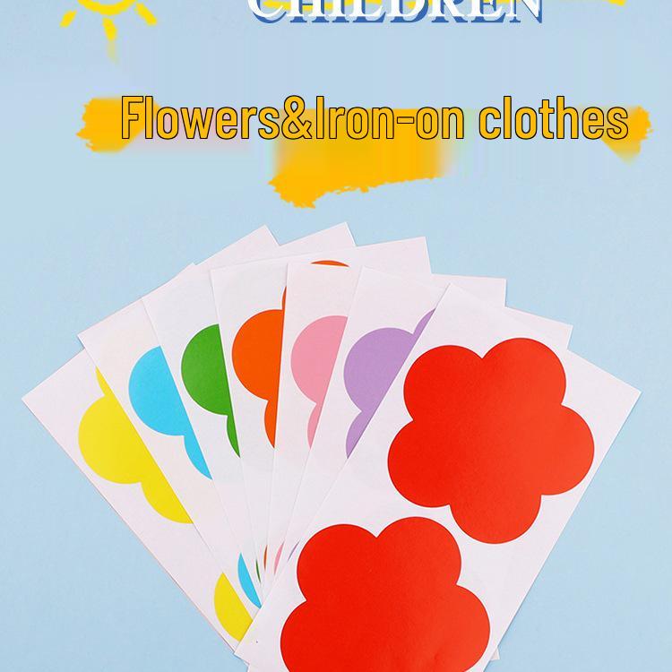 Large Red Polka Dot Self-Adhesive Round Stickers for Kindergarten Students