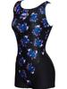 Toneidoseupocheu Rose Bouquet Aquarobics Part 1 Half-Body U-Back Swimsuit