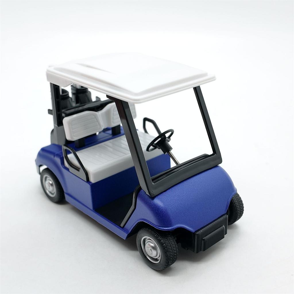 1:20 Maßstab Miniatur Metall Golfwagen Repliken Modell mit Schlägern Kuchenaufsätze Dekorative Ornament für Heim- Büro-Ausstellung