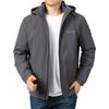 Men's Autumn and Winter Fleece Thickened Elastic Jacket Trench Coat Outdoor Casual Stand-up Collar Loose Large Size Coat Trench Coat
