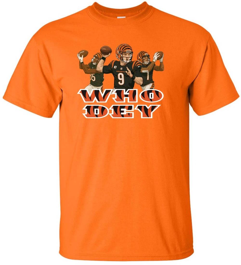 Joe Burrow Jamarr Chase Tee Higgins Bengals Shirt T-Shirt XS